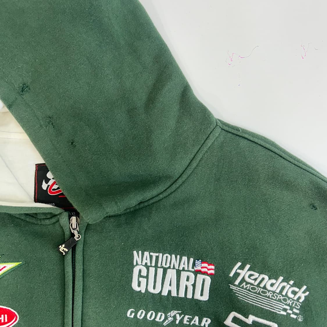 NASCAR 나스카 90‘s딥그린 레이싱 후드집업 상품이미지5
