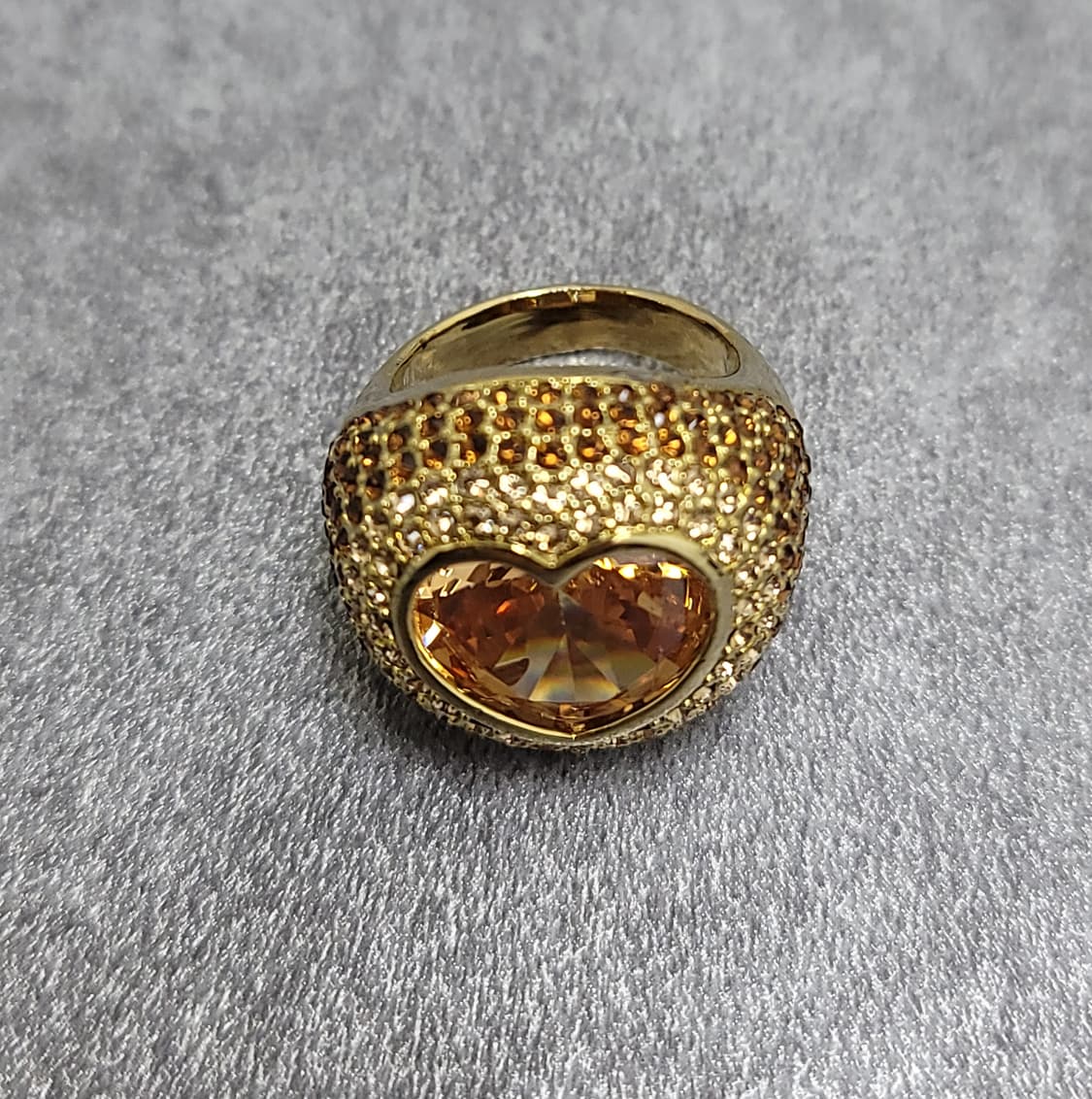 champagne gold heart ring 상품이미지4