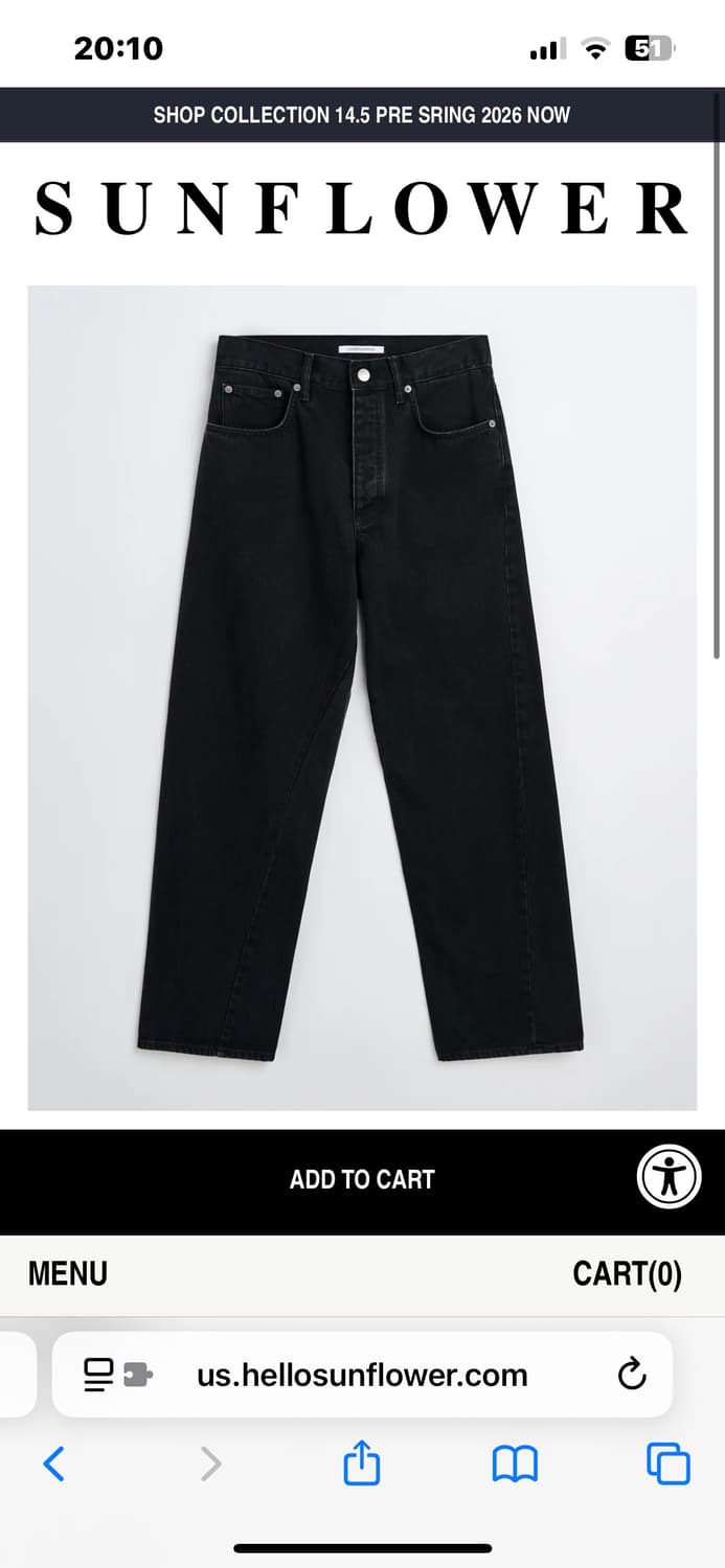 선플라워 스탠다드 데님  상품이미지1