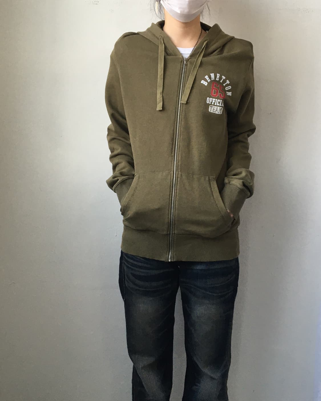 Benetton hood zip up 상품이미지1