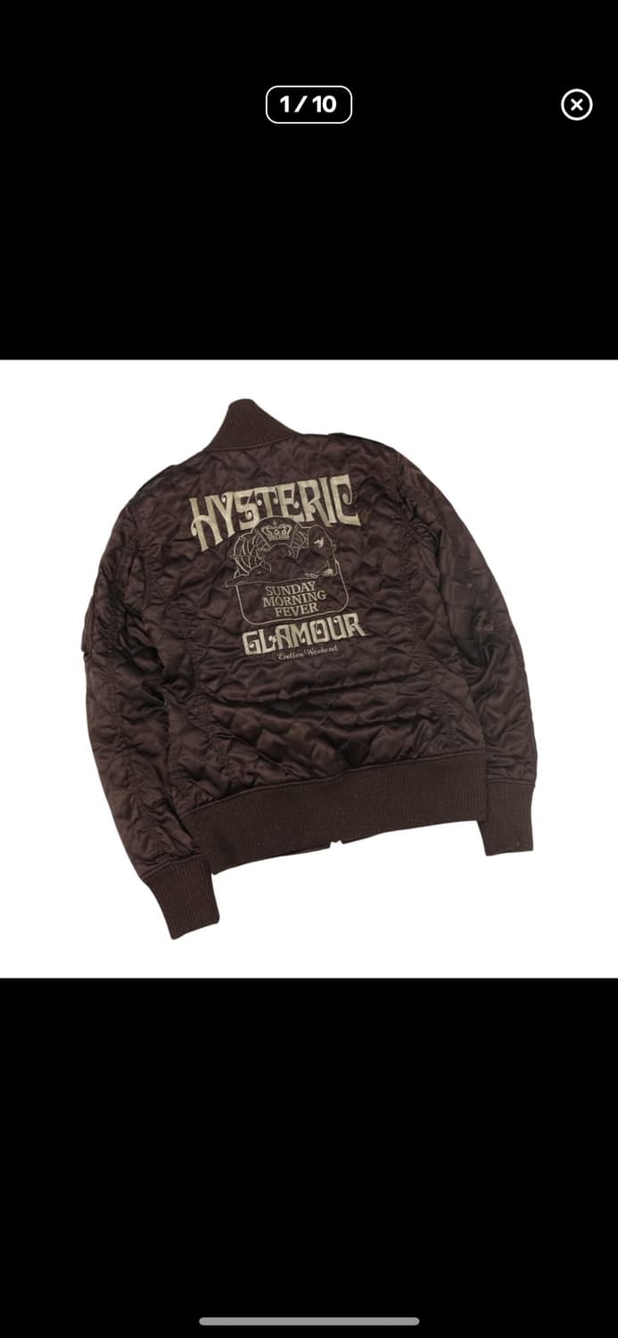 히스테릭글래머 자수 퀄팅 자켓 M 상품이미지1