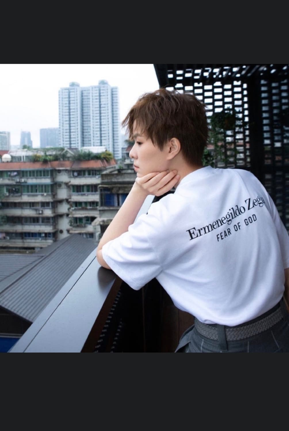 피어오브갓 X 제냐 반팔 화이트 상품이미지3