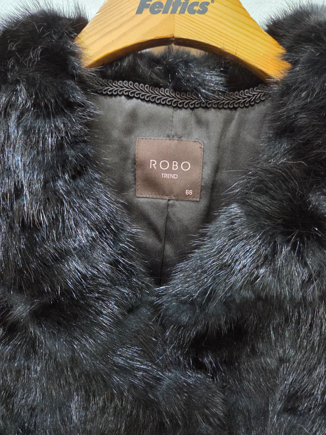 ROBO 블랙 밍크 퍼 자켓 Y2K 상품이미지2