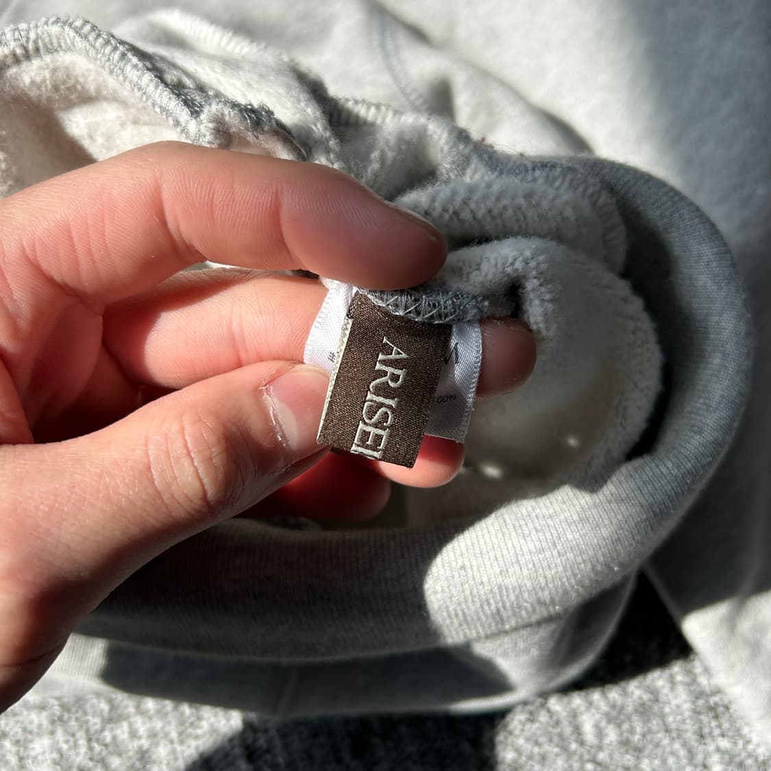 그레이 크롭 후드집업  상품이미지7