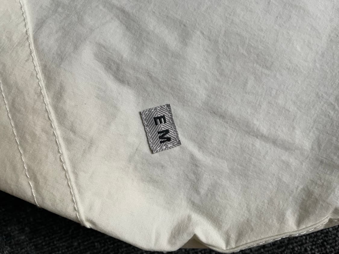 엔즈앤드민즈 2웨이 토트백 나일론 화이트 미사용품 상품이미지4