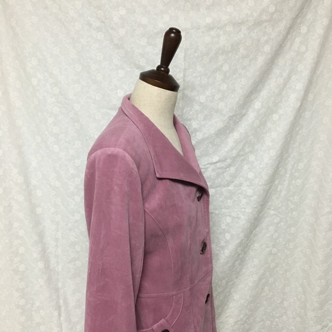 빈티지 로즈핑크 스웨이드 자켓 상품이미지4