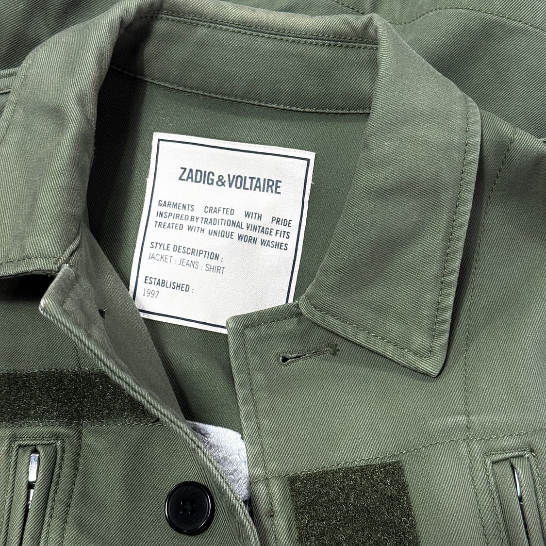 쟈딕앤볼테르 웨이브 자수 야상 자켓 상품이미지5