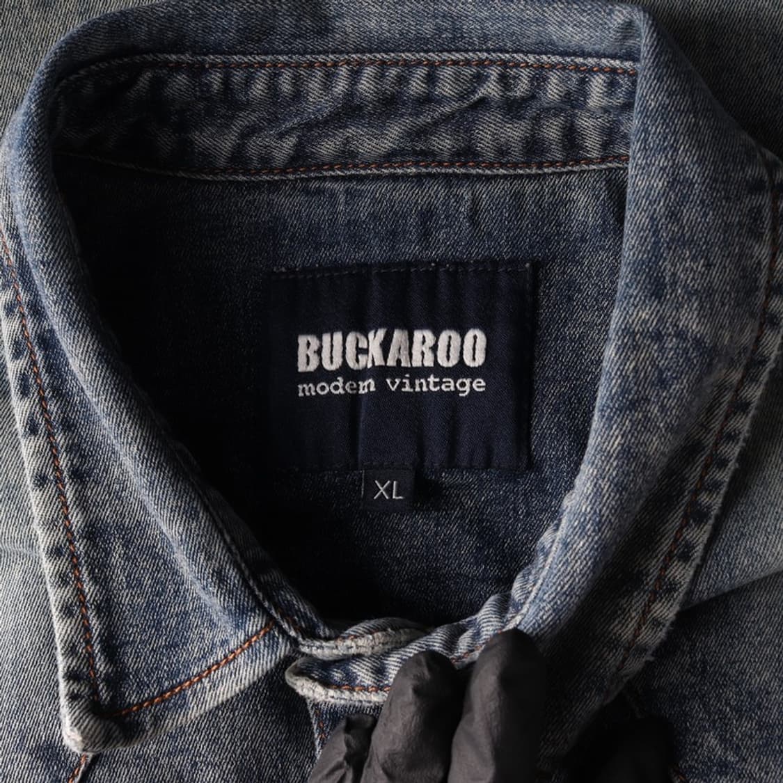 버커루 빈티지 워싱 데님 셔츠 XL 상품이미지5