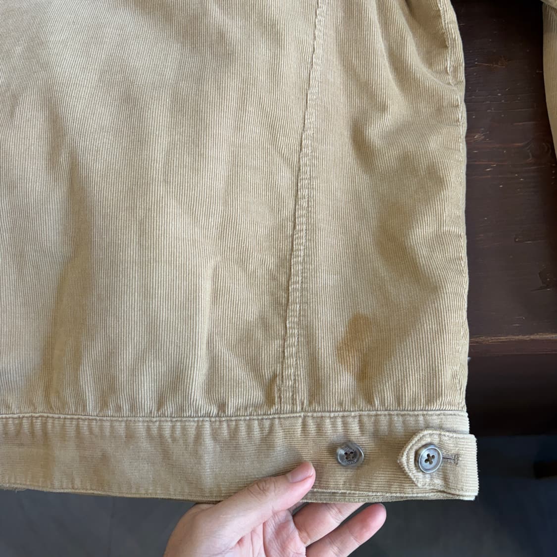 폴로 골드 베이지 코듀로이 스윙톱 자켓 상품이미지9
