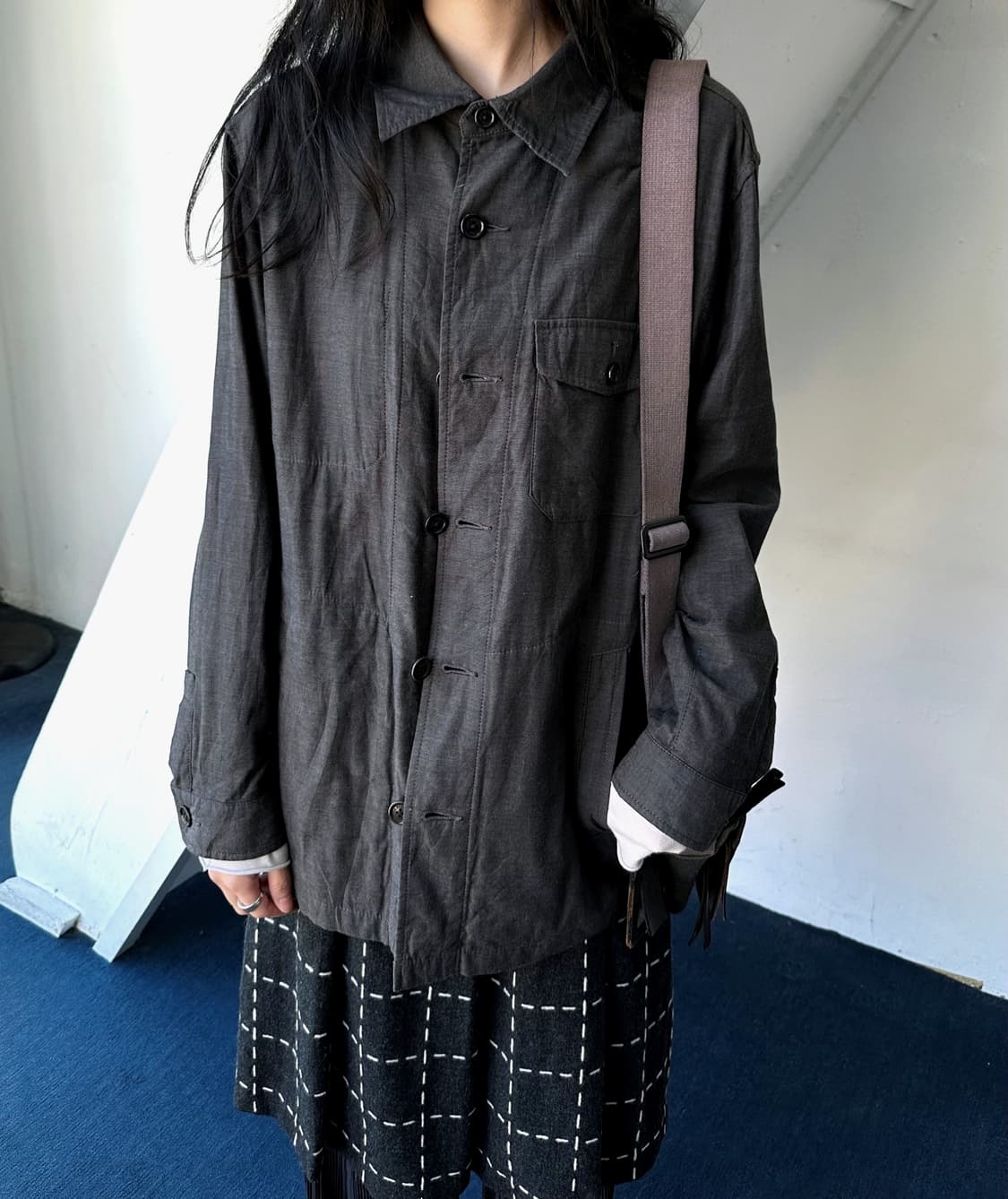 Washed cotton design work jacket 상품이미지8