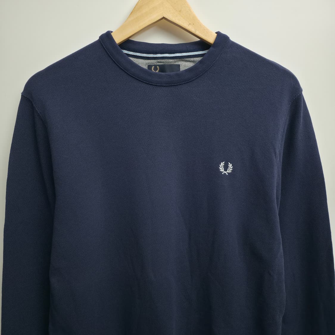 [L] 프레드페리 네이비 와플티 상품이미지2