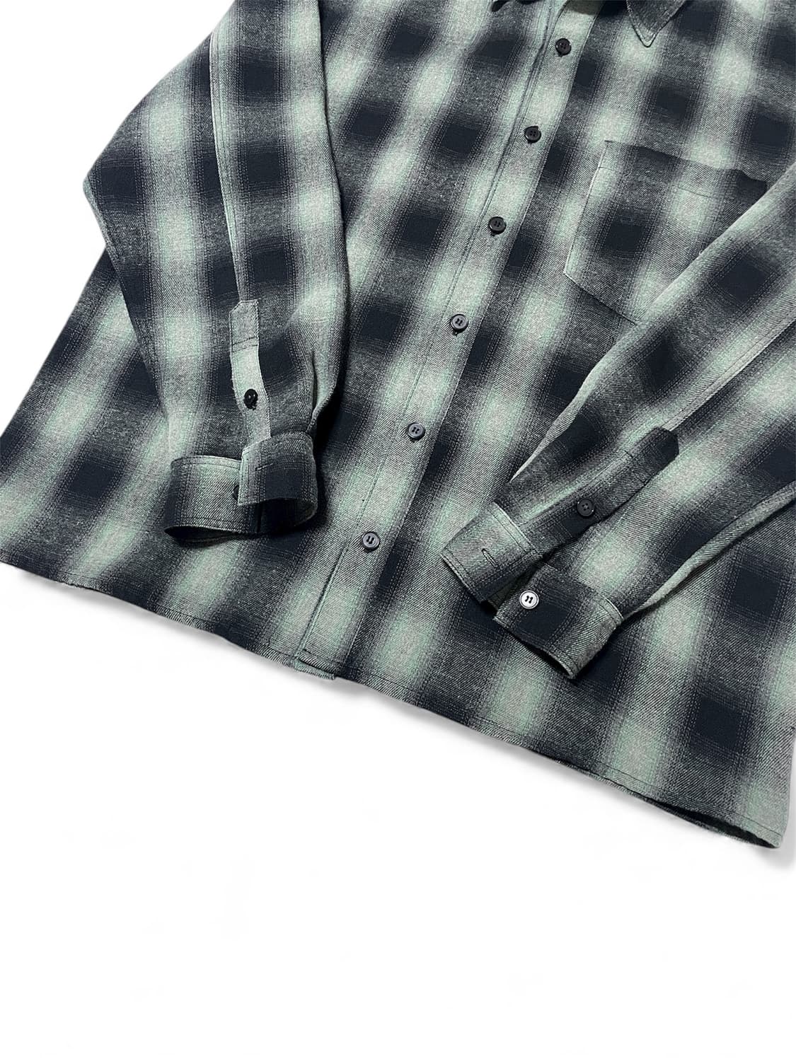 HTAE 80s American Check Shirts Green 3 상품이미지3