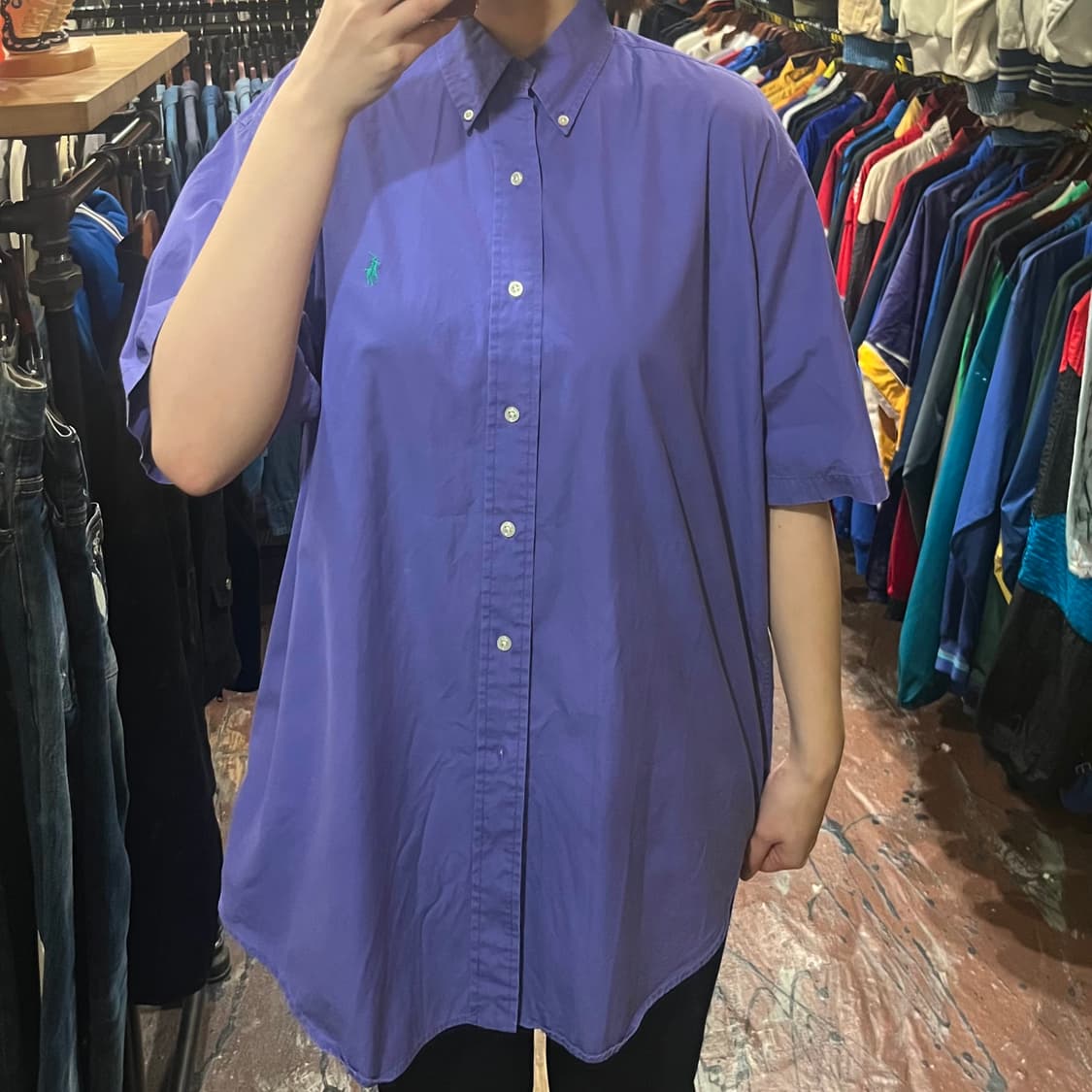 [HI] 폴로 반팔셔츠 퍼플 상품이미지2