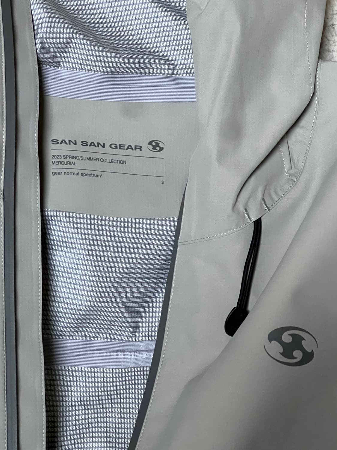 산산기어 윈드블록 자켓 그레이 3사이즈 상품이미지3