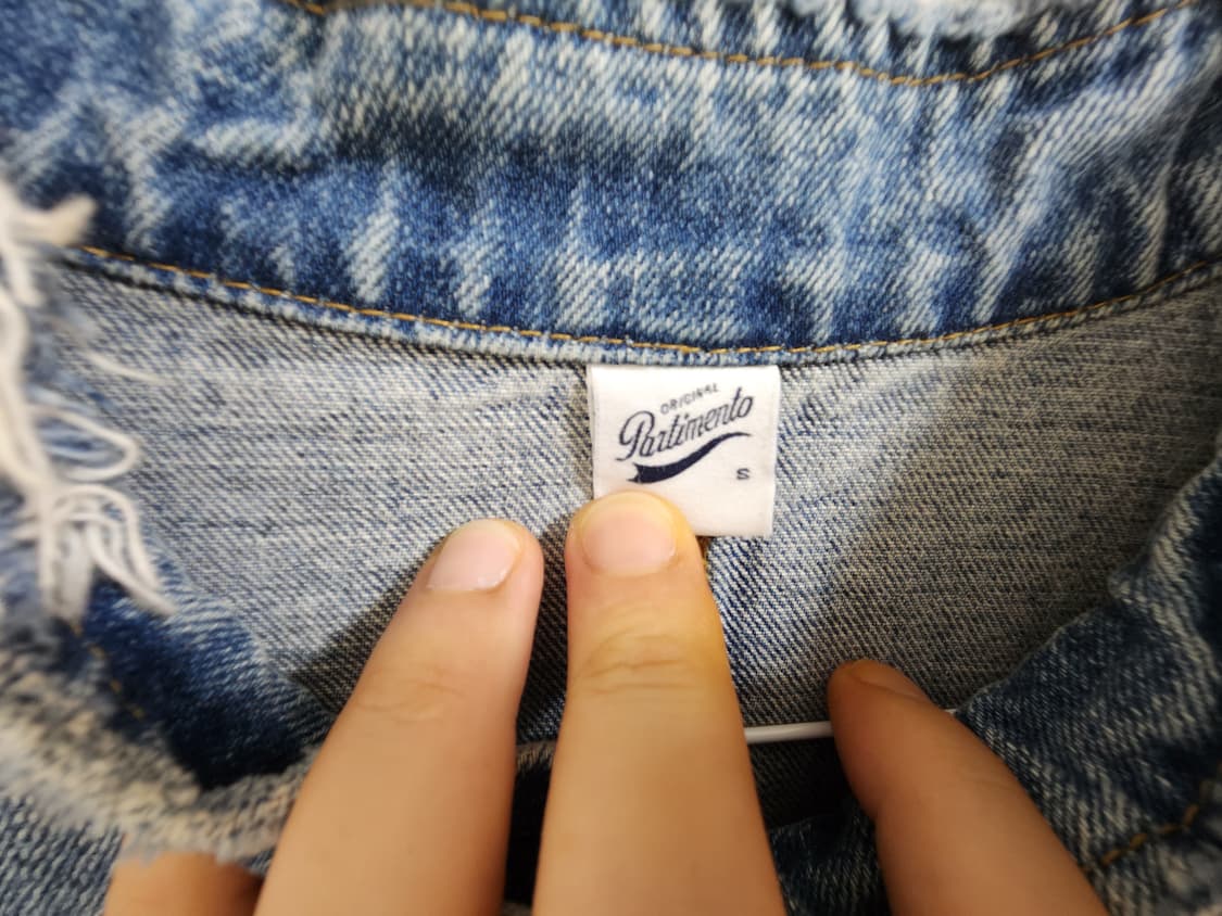 (S)파르티멘토 데미지 클래식 바이커 데님 자켓 상품이미지4