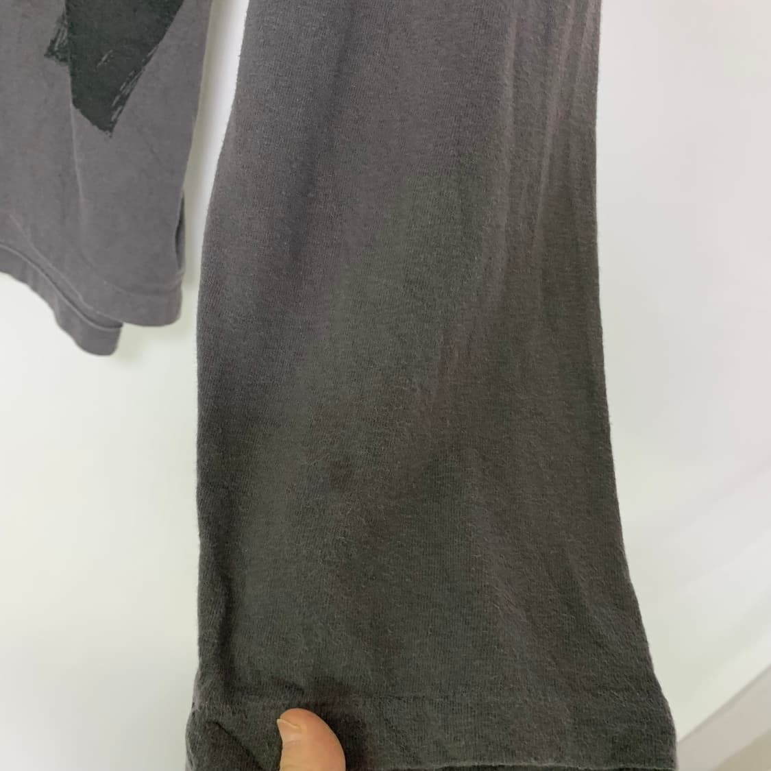 요지야마모토 Ys 프린팅 롱슬리브 긴팔 티셔츠 퍼플차콜 남녀공용 상품이미지3