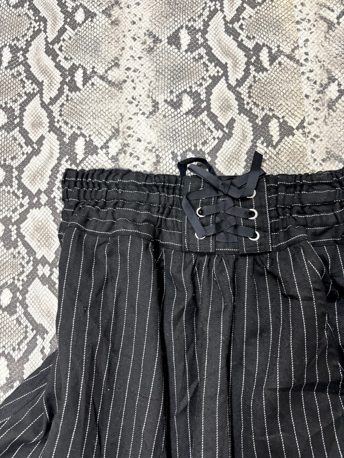“Vintage” Stripe Lace Detail Skirts 상품이미지3