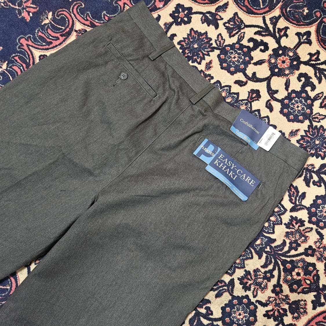  (새상품)Croft & Barrow in USA 코튼 투턱 레귤러 팬츠 상품이미지5