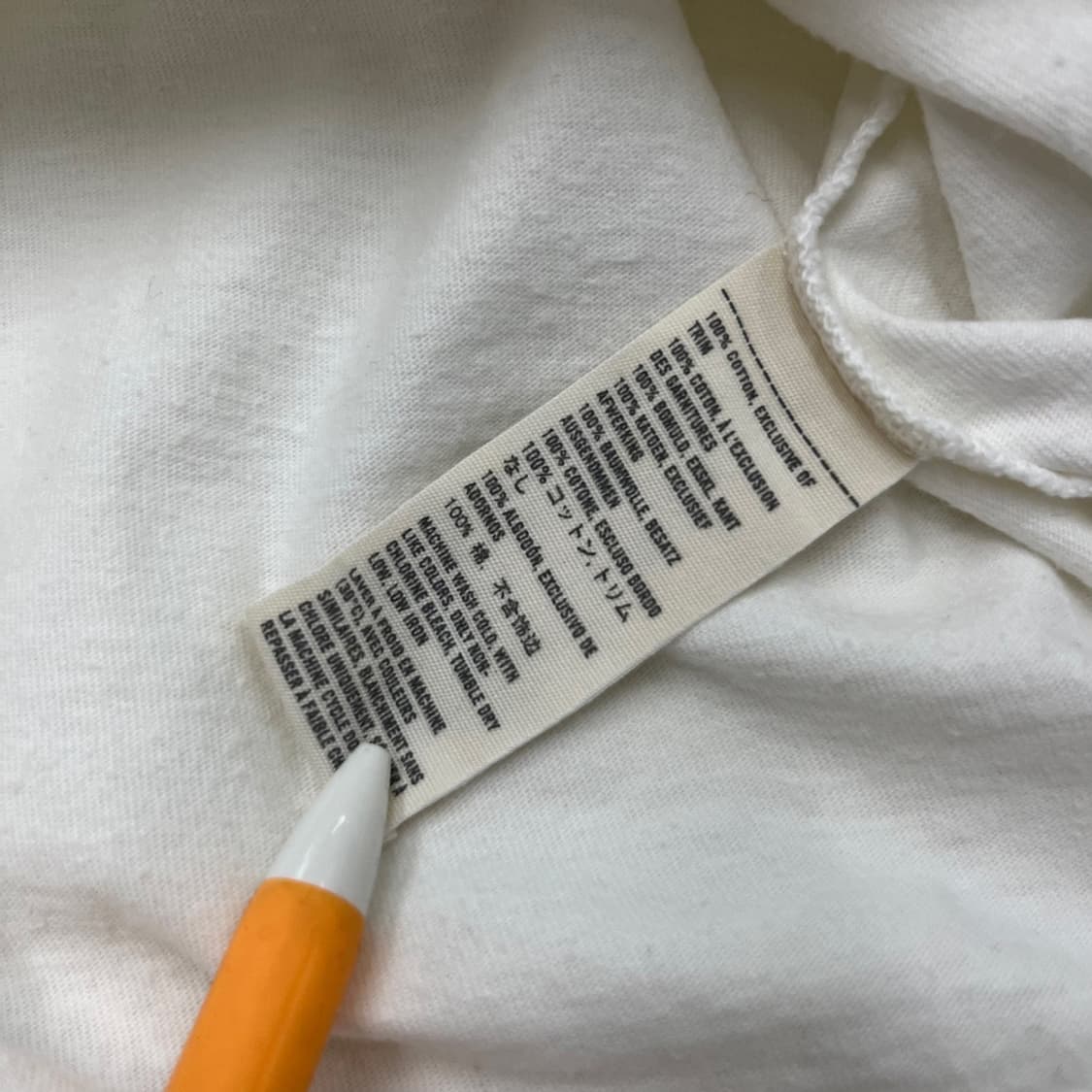 아베크롬비 네이비 패치 화이트 반팔 2XL 상품이미지6