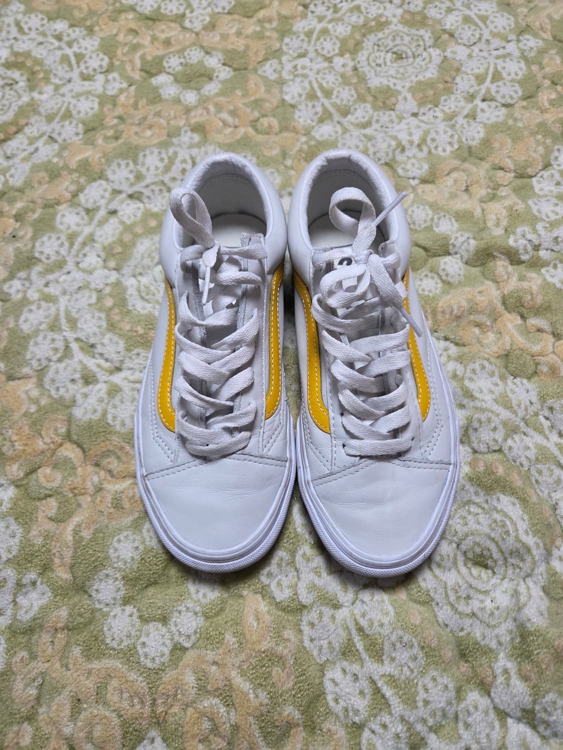 반스 올드스쿨 흰/노 스니커즈 245mm 상품이미지1