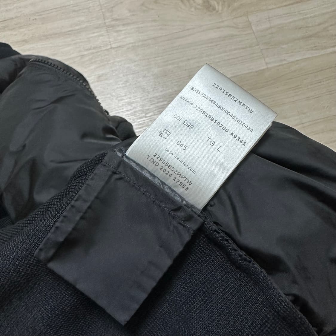 몽클레어 니트패딩 25FW L 블랙 상품이미지5