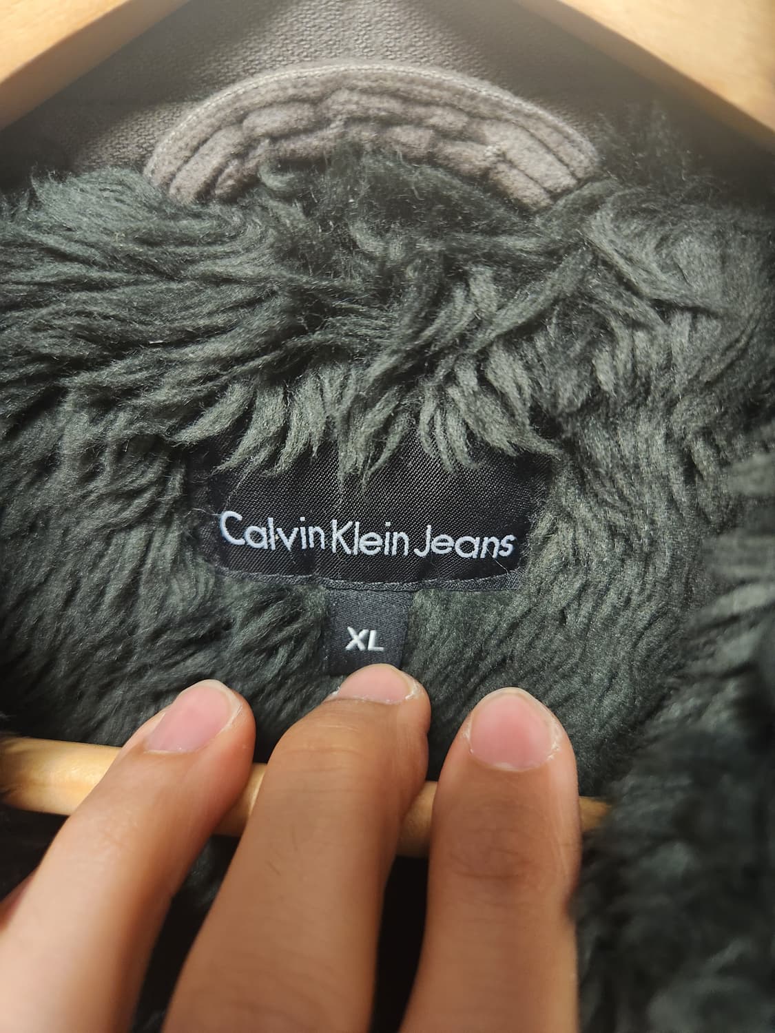 00s 캘빈클라인 시어링 코듀로이 무스탕 XL 상품이미지2