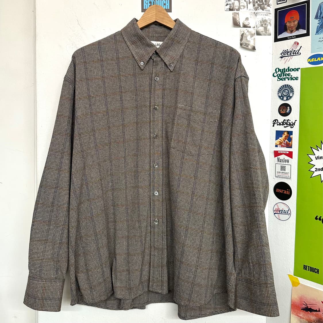 아워레가시 보로우드 BD 체크 셔츠 상품이미지1