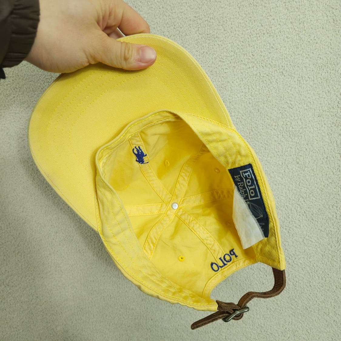 폴로 랄프 로렌 레더 스트랩 볼캡 상품이미지5