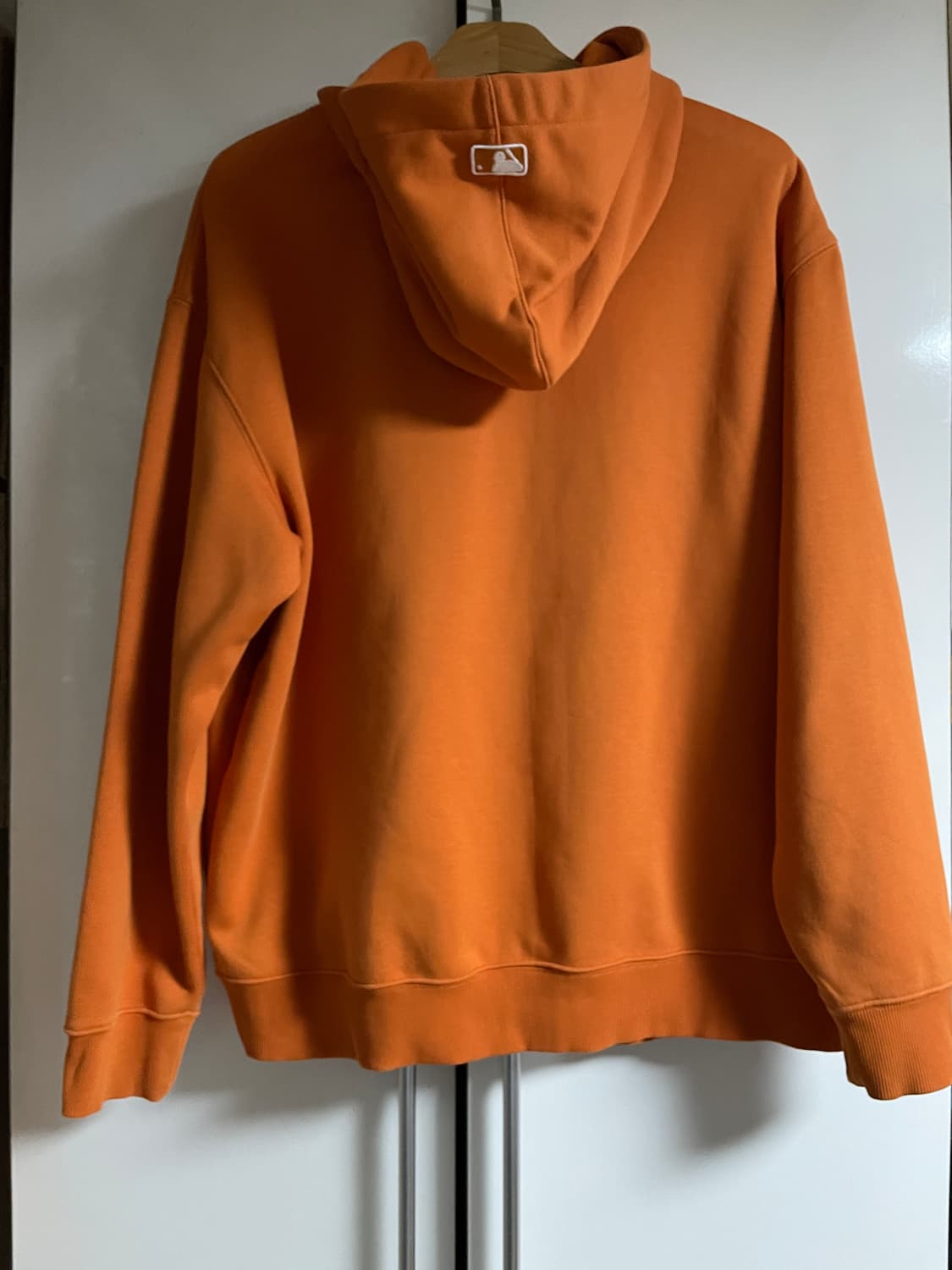 MLB 오버핏 바시티 기모 후드티 남녀공용 상품이미지2