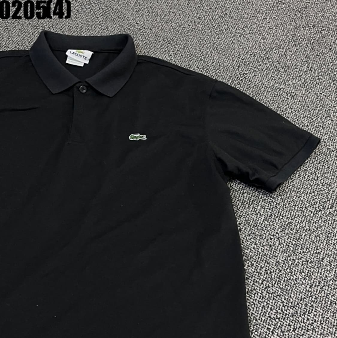 [6] 라코스테 블랙 반팔 카라 PK티 0205(4) 상품이미지2