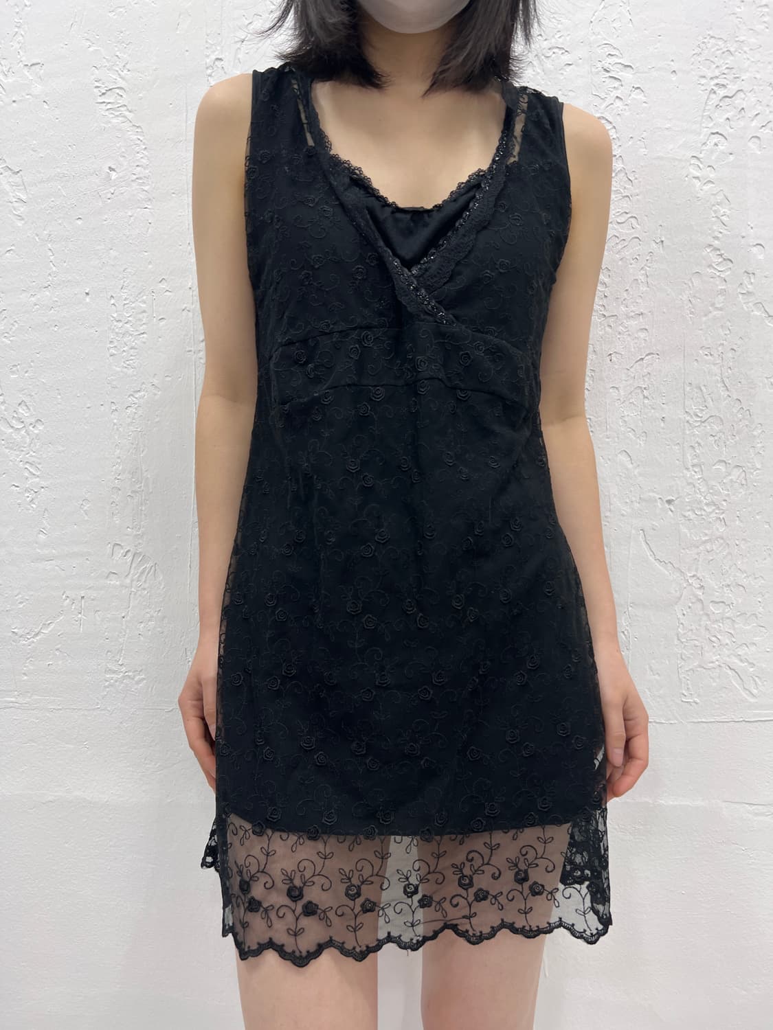 oriental black lace dress 상품이미지4