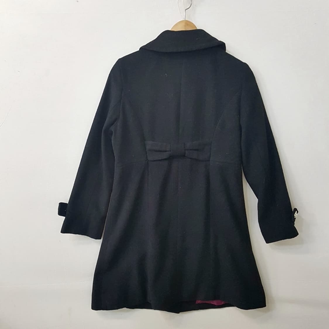 토요코 스타일 울 믹스 하프코트 블랙 상품이미지5