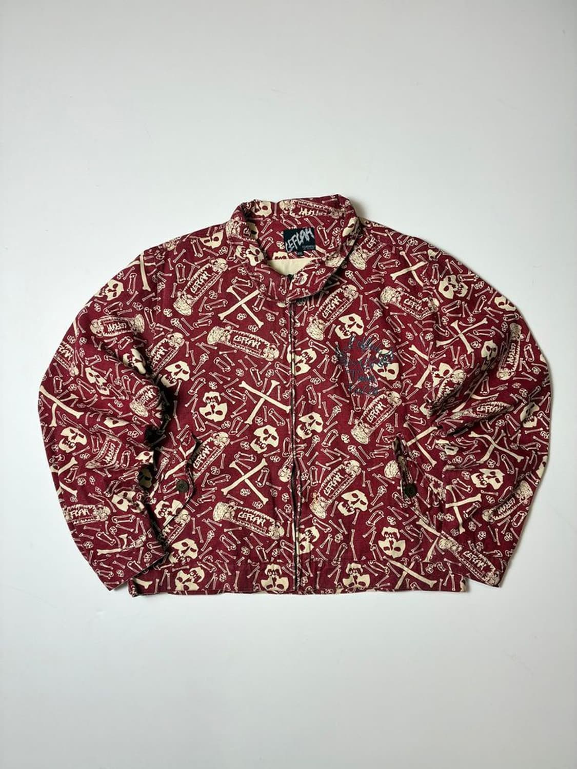 레프라 Leflah 스컬 패턴 하와이안 워크 자켓 PN8878 상품이미지1