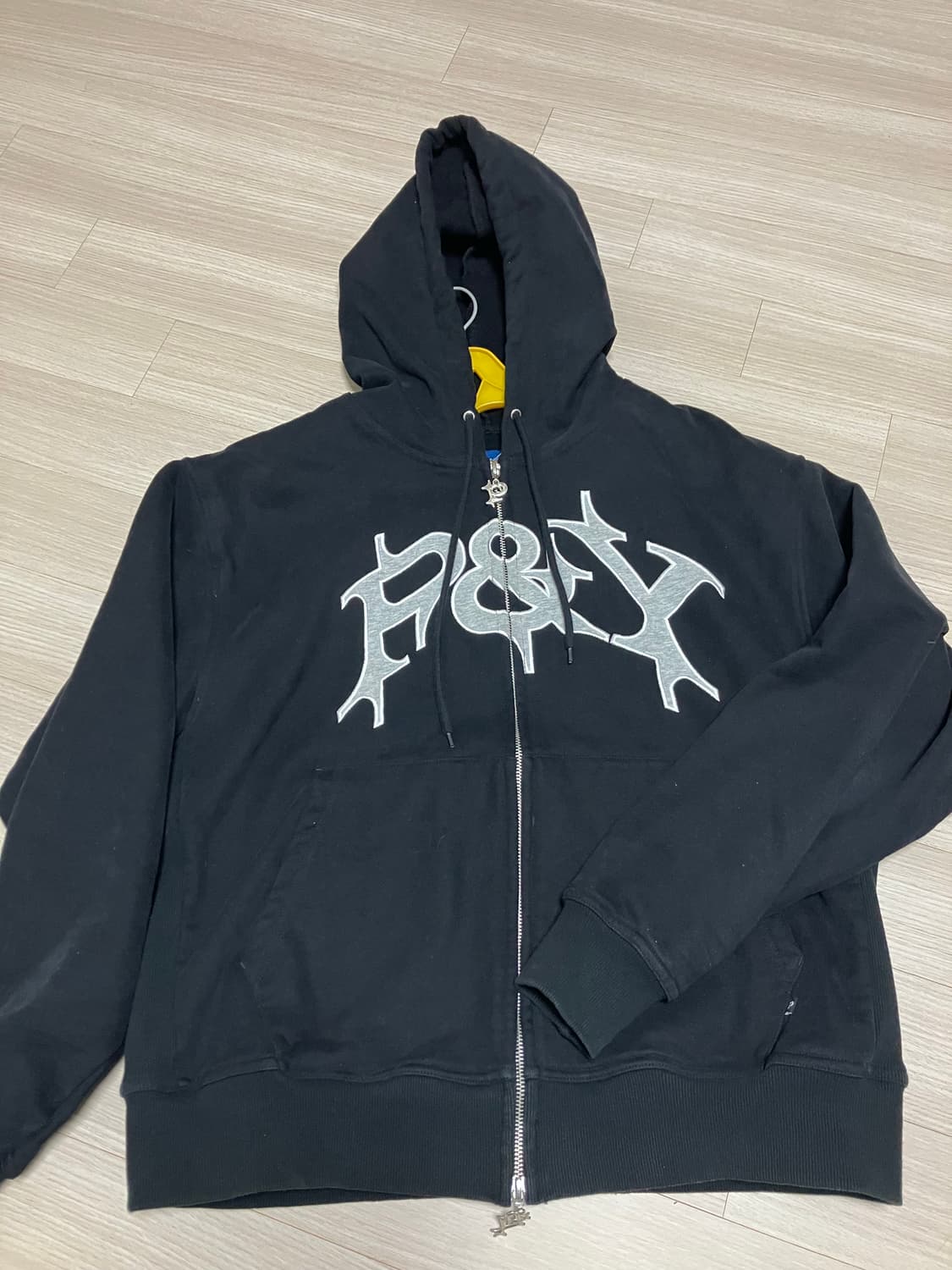 펑크앤요 블랙 후드집업 싸게 팔아요 상품이미지1