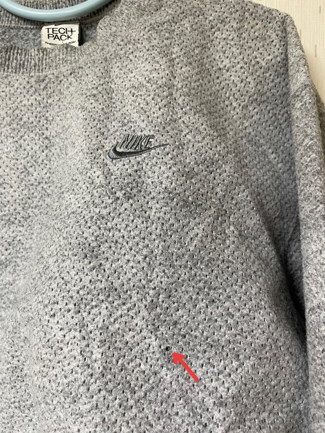 나이키 테크팩 포워드 크루넥 맨투맨 스모크 그레이 헤더 S 상품이미지3