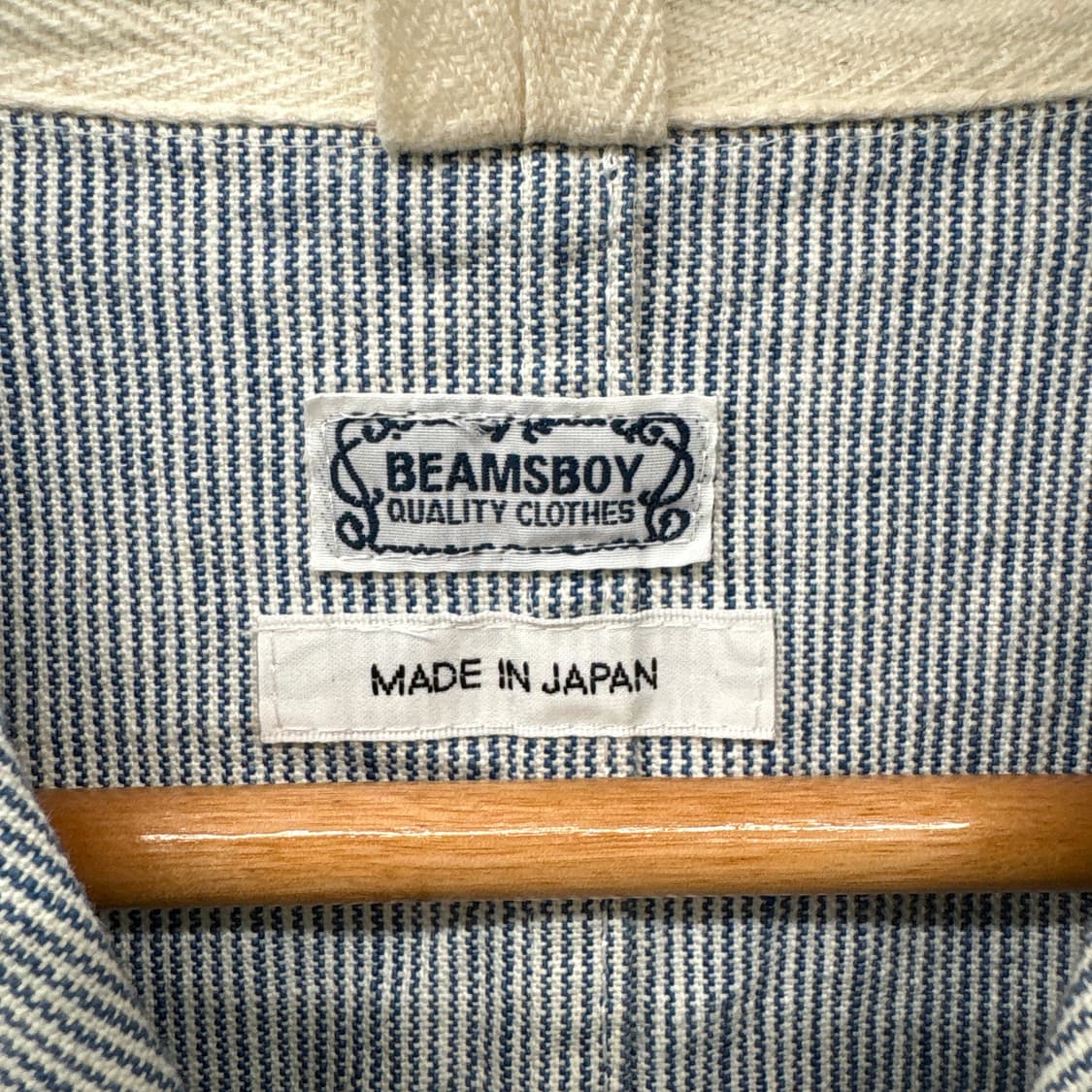 빔즈 빈티지 스트라이프 워크 자켓 여성 S 상품이미지3