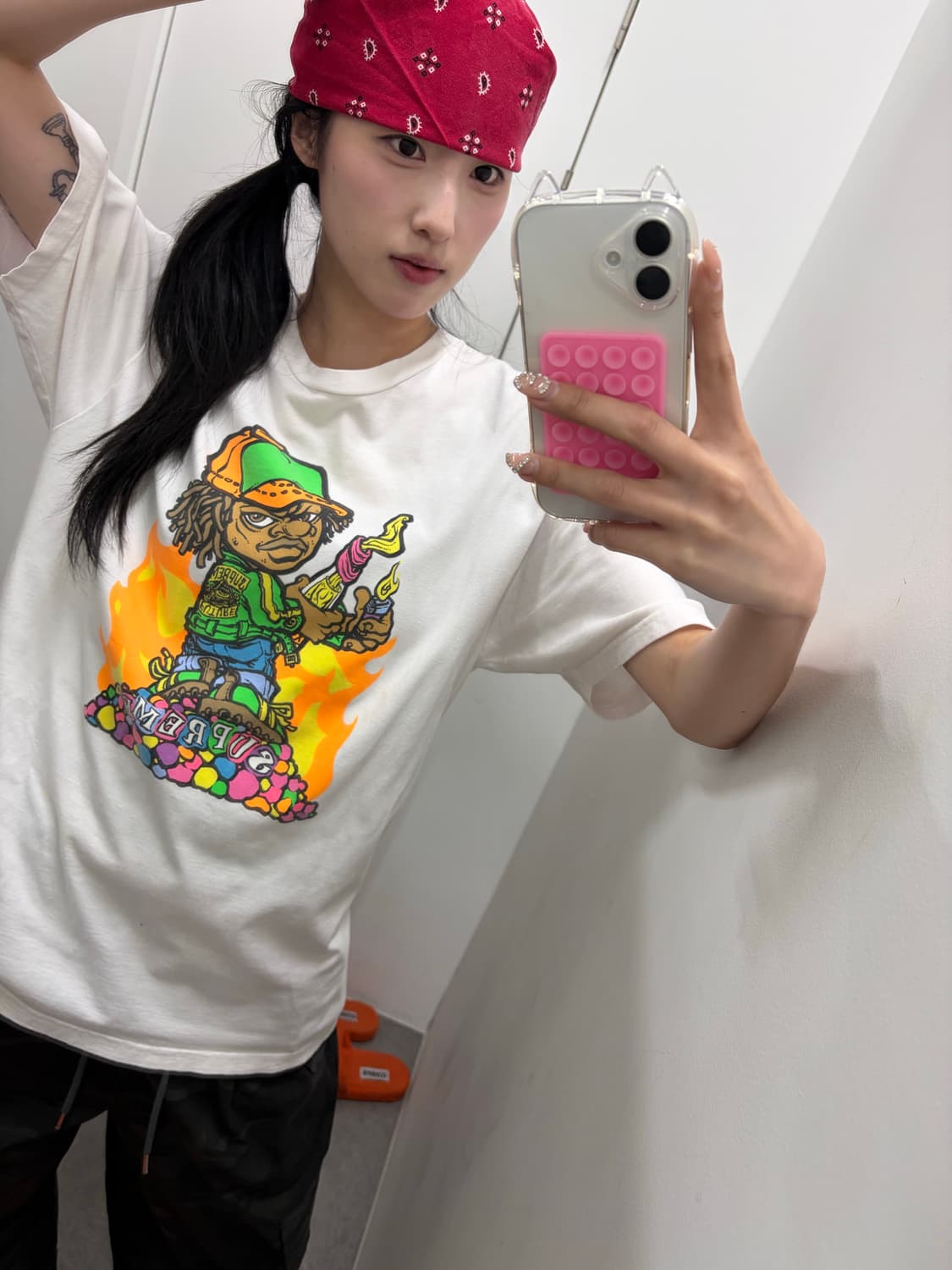 슈프림 19ss 몰로토브 키드 반팔티 상품이미지3