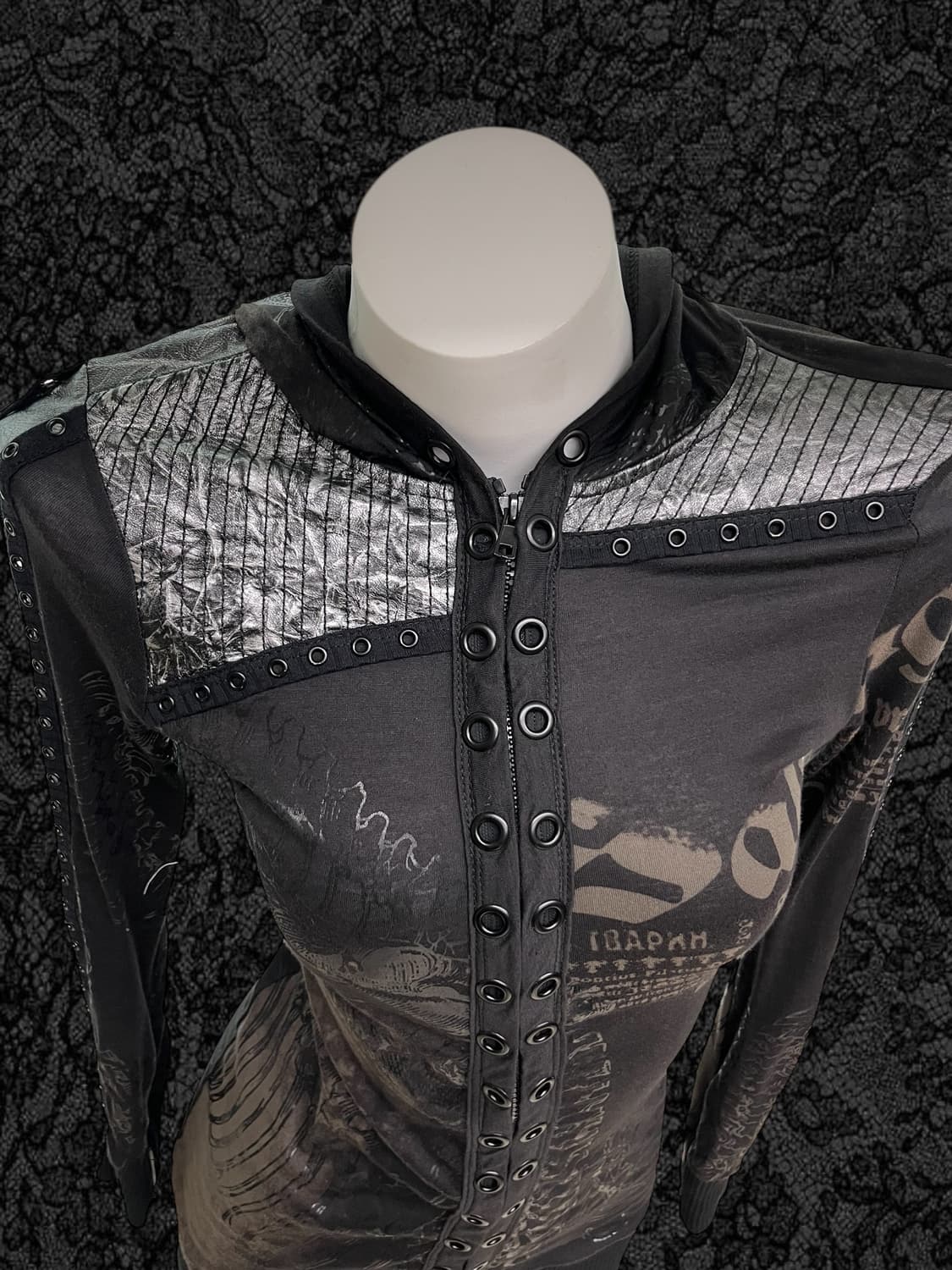 ‘SALVAGE' leather eyelet long sleeve 상품이미지5