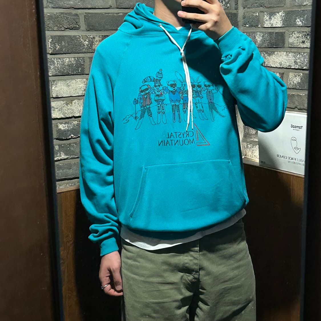 L) USA HANES 헤인즈 빈티지 후드티 상품이미지8