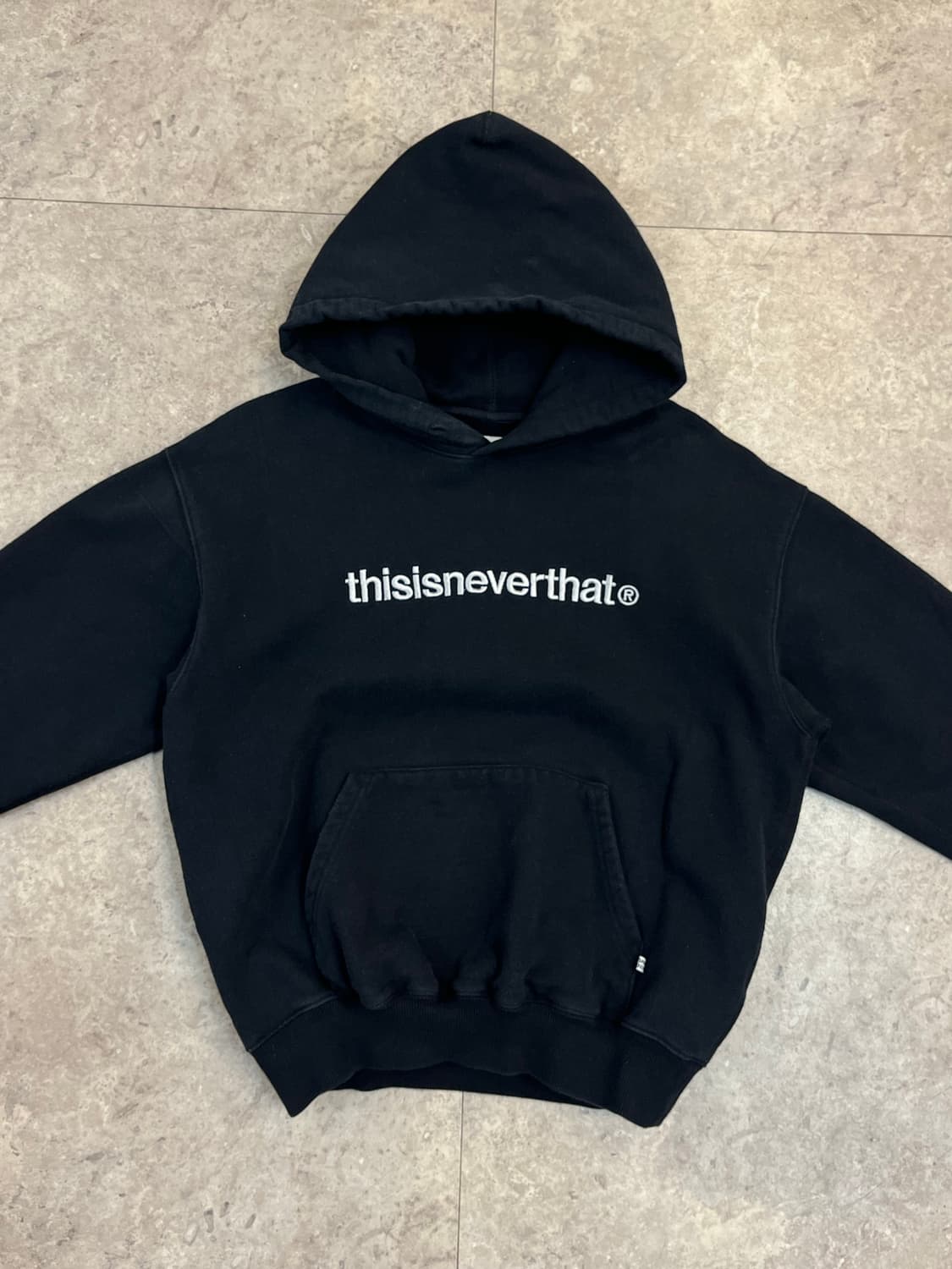 디스이즈네버댓 기모 후드티 블랙 S #csz3643 상품이미지5