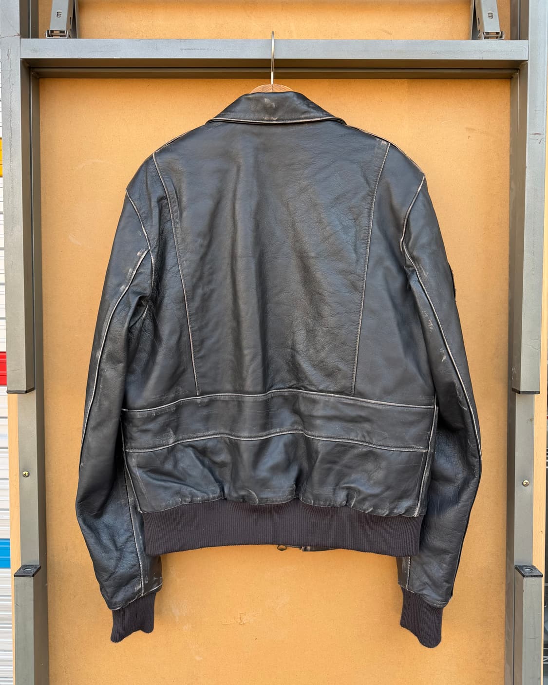 이태리 메이드 레더 플라이트 자켓 상품이미지6