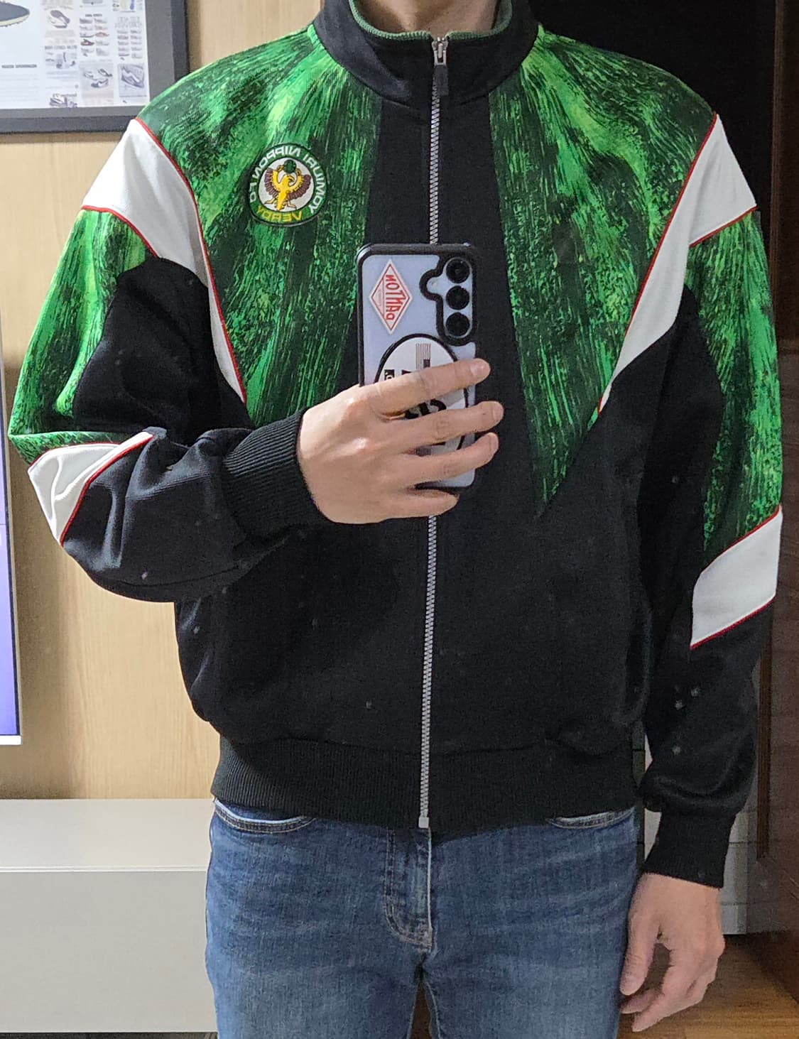 (착샷) 요미우리 닛폰 fc (현 도쿄 베르디) 빈티지 트랙탑 져지 상품이미지8