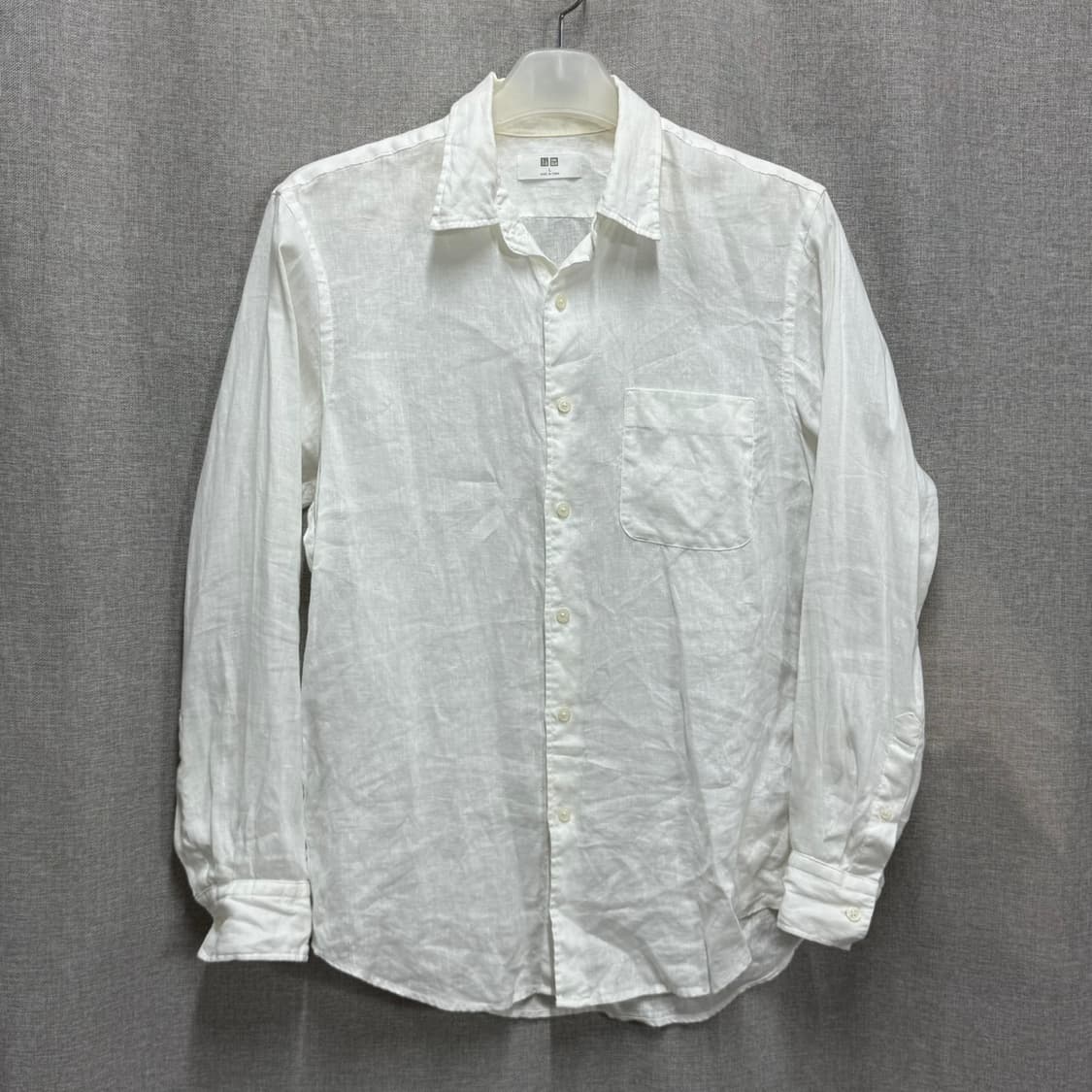 [L] 유니클로 린넨 마 긴팔 셔츠 남방 상품이미지1