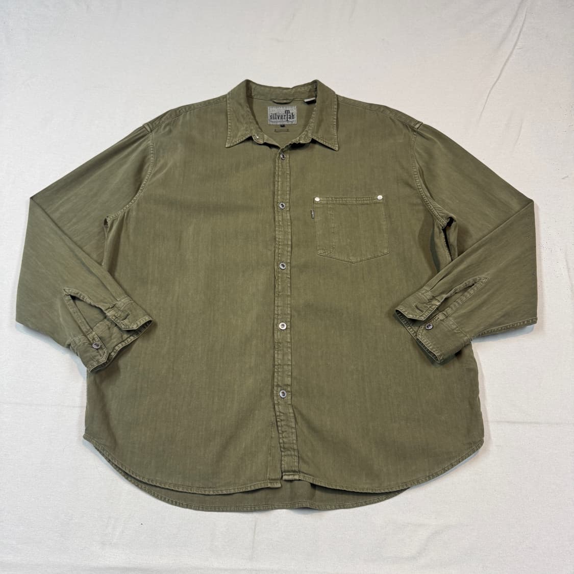 L) 리바이스 실버탭 오버사이즈 올리브 카키 셔츠 상품이미지1