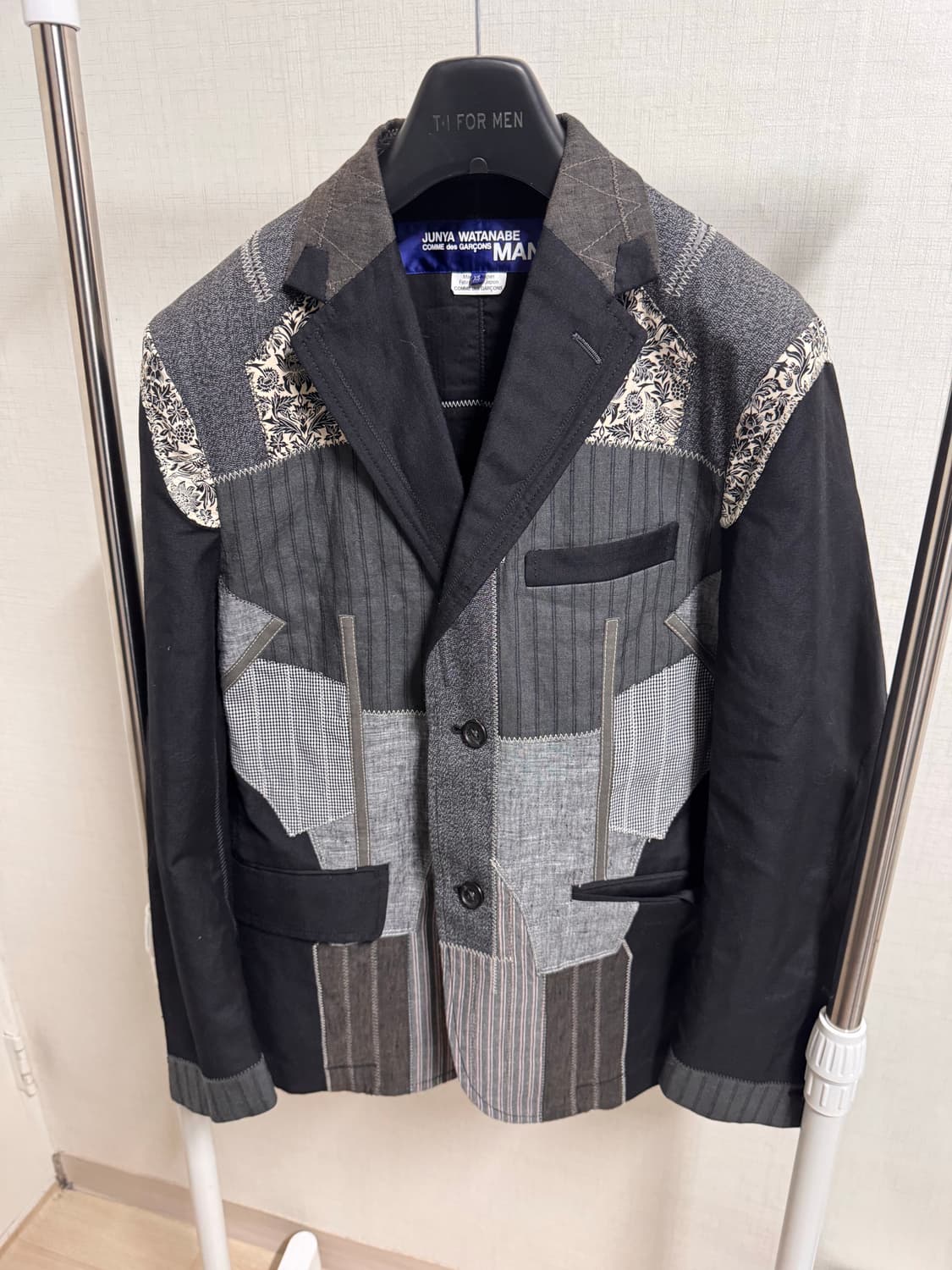 콤데가르송 맨 패치워크 블레이저 상품이미지1