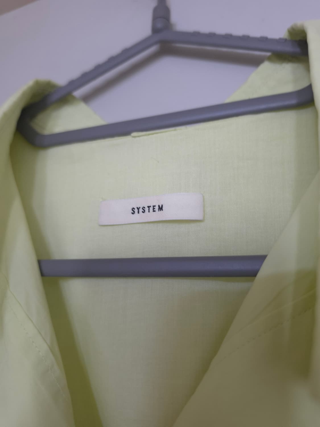 시스템 오버핏 면셔츠 상품이미지4