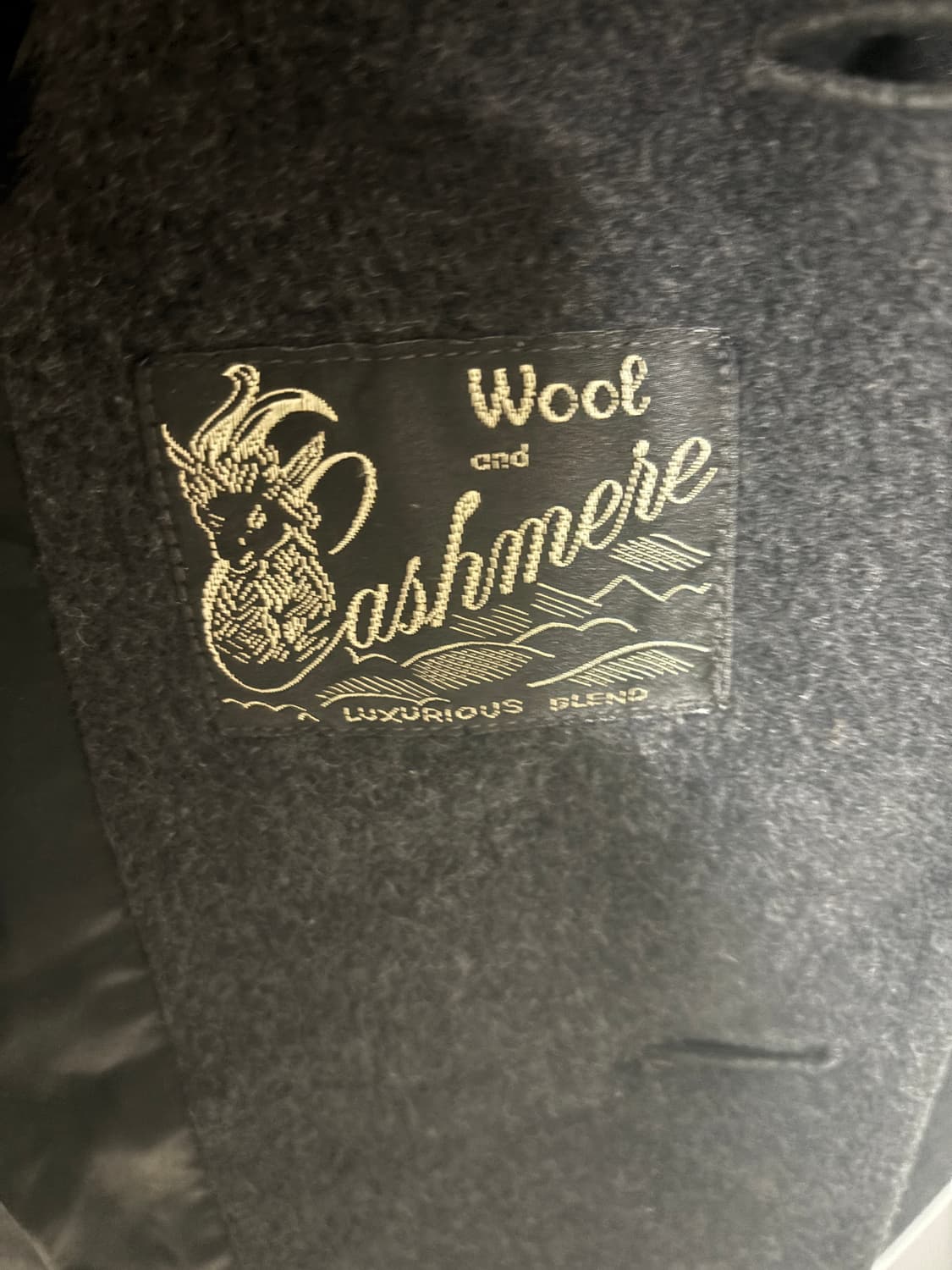 British Manor 울 캐시미어 차콜 코트 / 115 3xl 상품이미지3