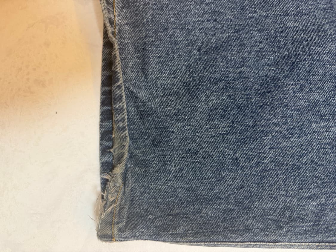 (2) 해칭룸 와이드 커브진 washed blue 상품이미지5