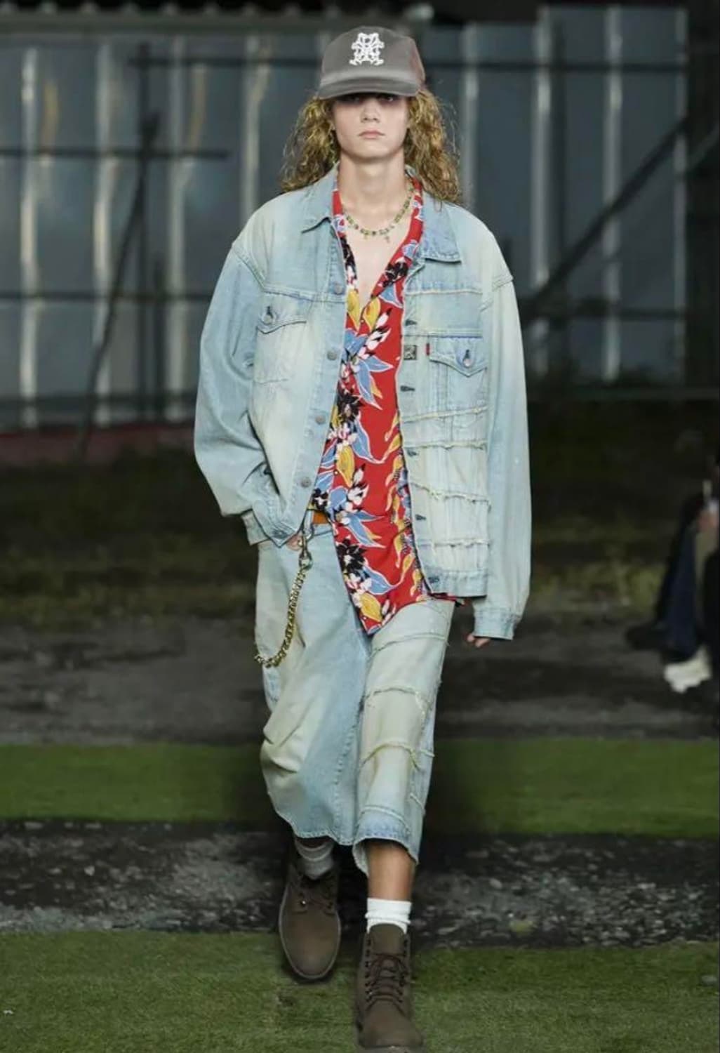 KAMIYA Switching Denim Wide Bermuda Pant 상품이미지5