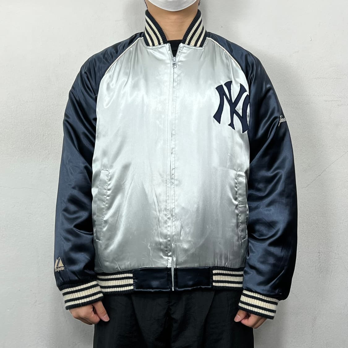 마제스틱 양키스 사틴 바시티 자켓 상품이미지2